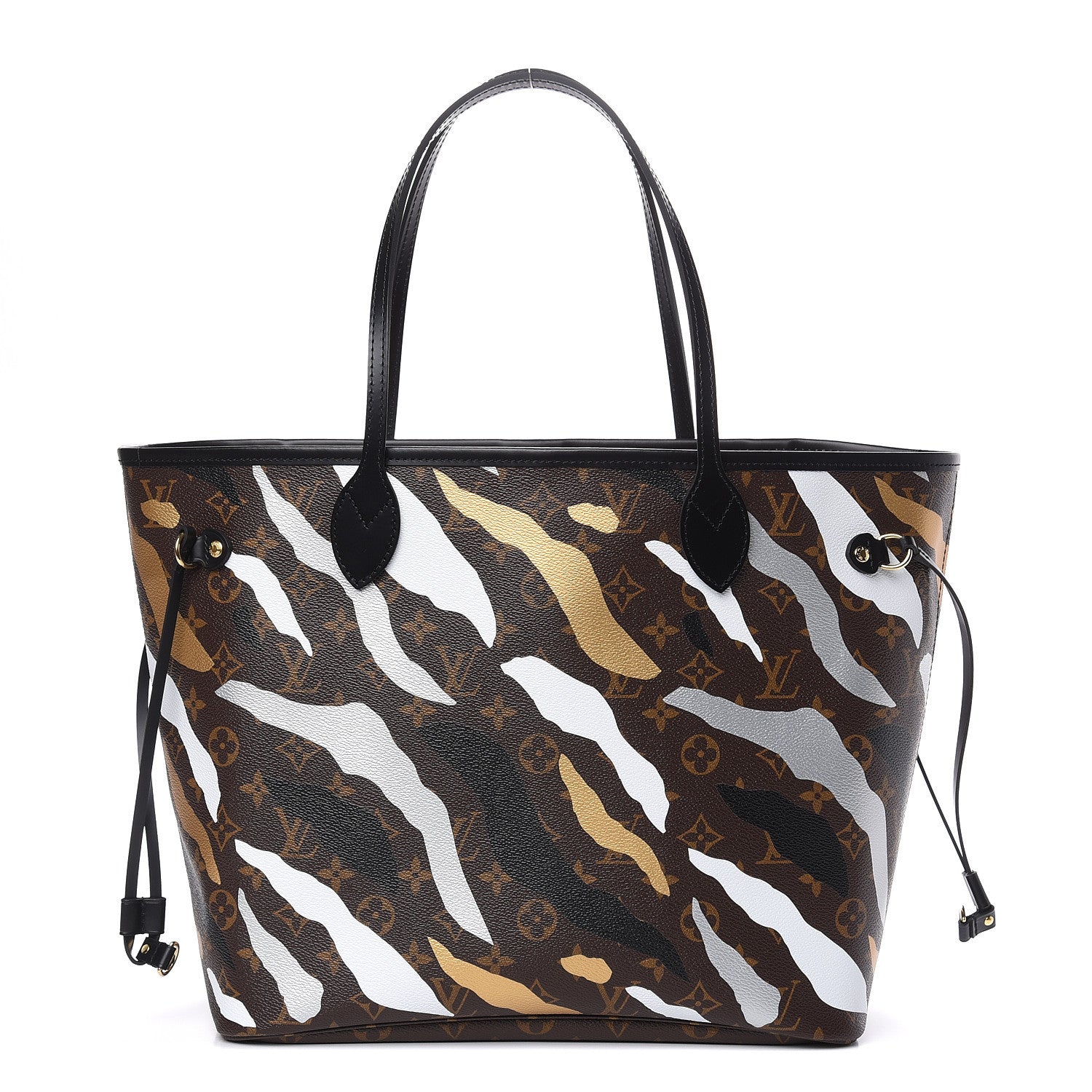 Louis Vuitton X LOL Monogram Neverfull MM Gold Silver 1 of 10