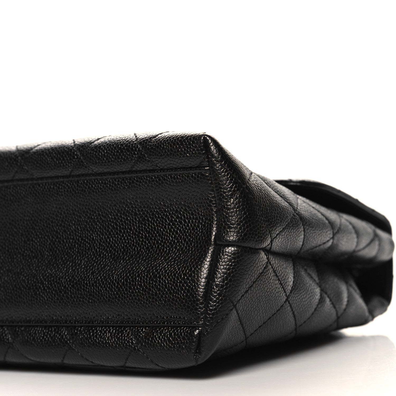 Chanel Caviar Quilted Jumbo Kelly Flap Black 10 of 10