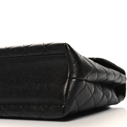Chanel Caviar Quilted Jumbo Kelly Flap Black 10 of 10