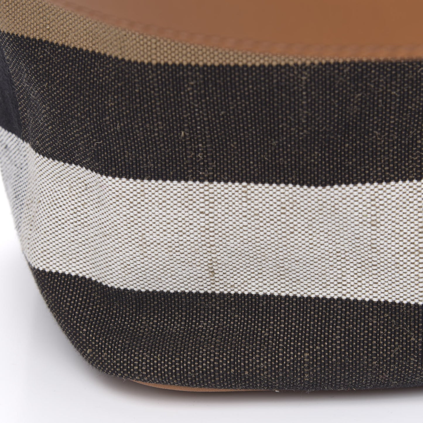 Grainy Calfskin Canvas Mega Check Medium Ashby Tassel Hobo Saddle Brown