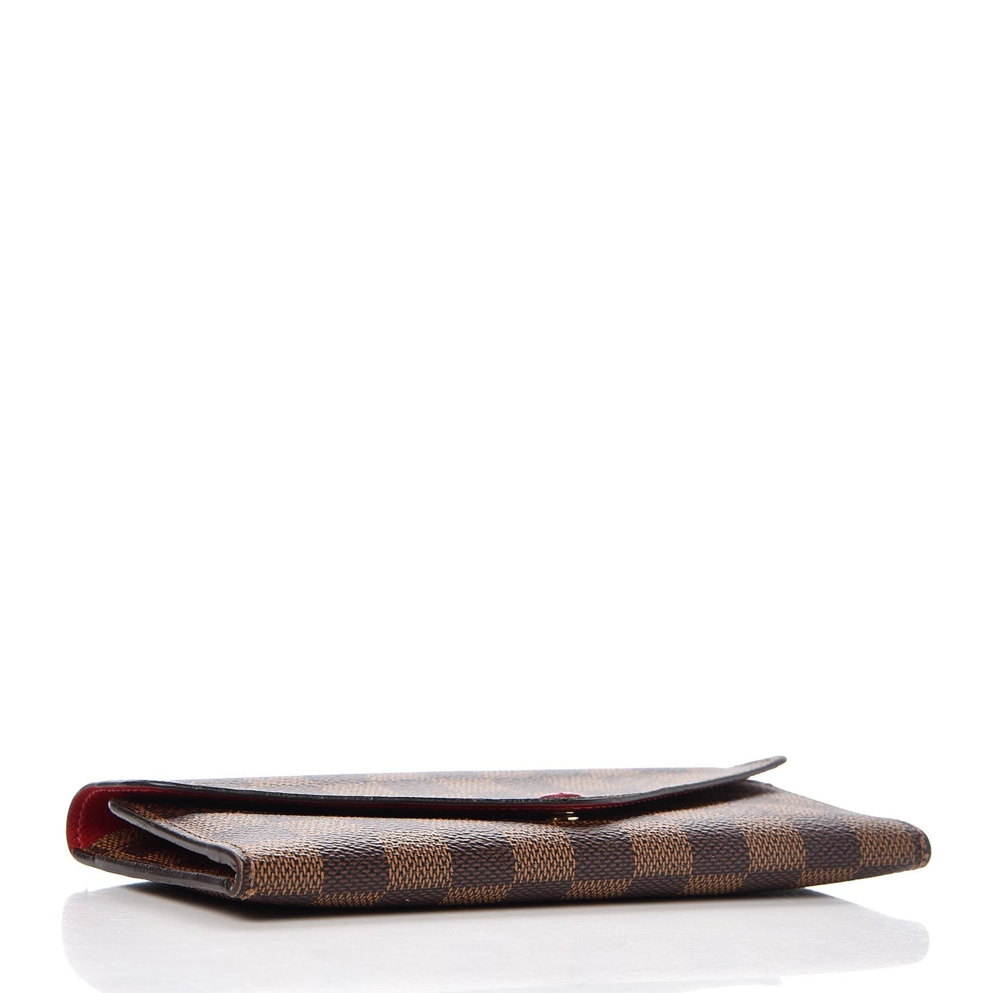 Damier Ebene Josephine Wallet Red