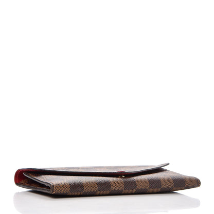 Louis Vuitton Damier Ebene Josephine Wallet Red 4 of 10