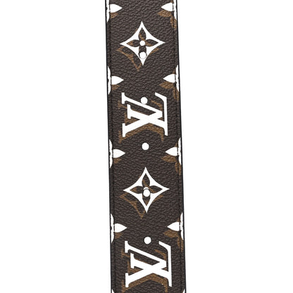 Louis Vuitton Monogram 40mm LV Shape Belt 95 38 White 5 of 5