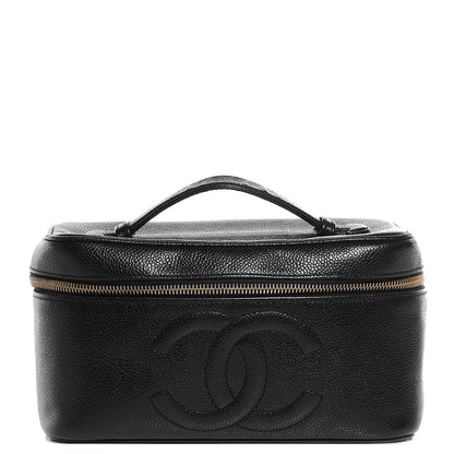 Chanel Caviar Cosmetic Case Black 1 of 9