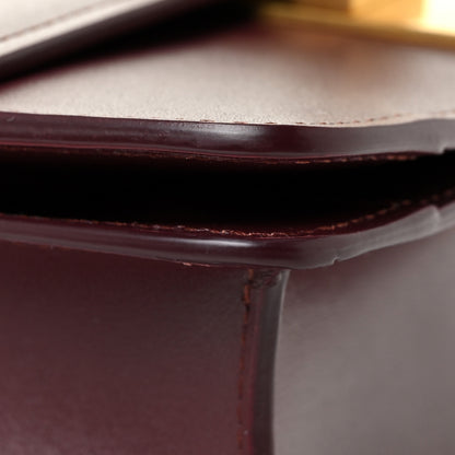 Celine Box Calfskin Small Classic Box Flap Bag Burgundy 13 of 17