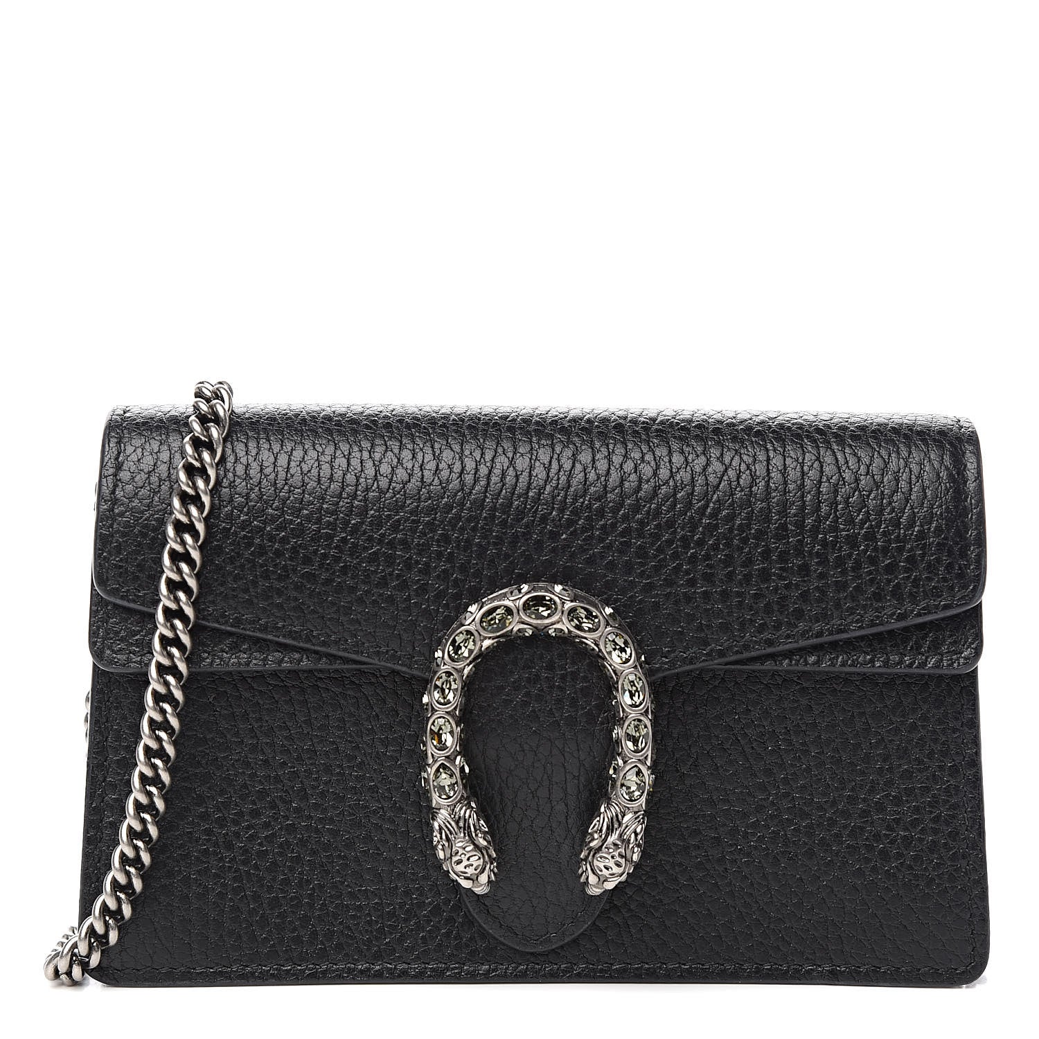 Gucci Calfskin Super Mini Dionysus Shoulder Bag Black 1 of 10