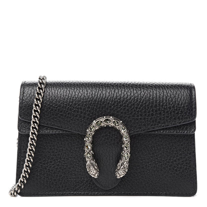 Gucci Calfskin Super Mini Dionysus Shoulder Bag Black 1 of 10