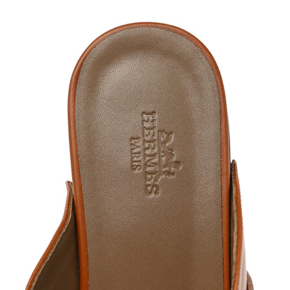 Hermes Heritage Calfskin Carlotta Mules 36 Naturel 7 of 7