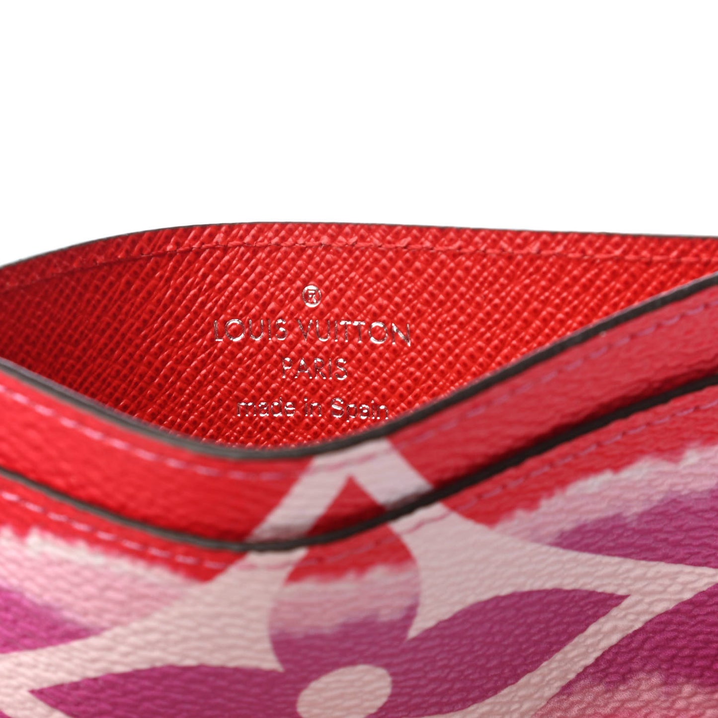 Monogram Escale Card Holder Rouge