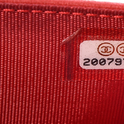 Chanel Lambskin Studded Timeless CC Small Flap Wallet Red 8 of 9