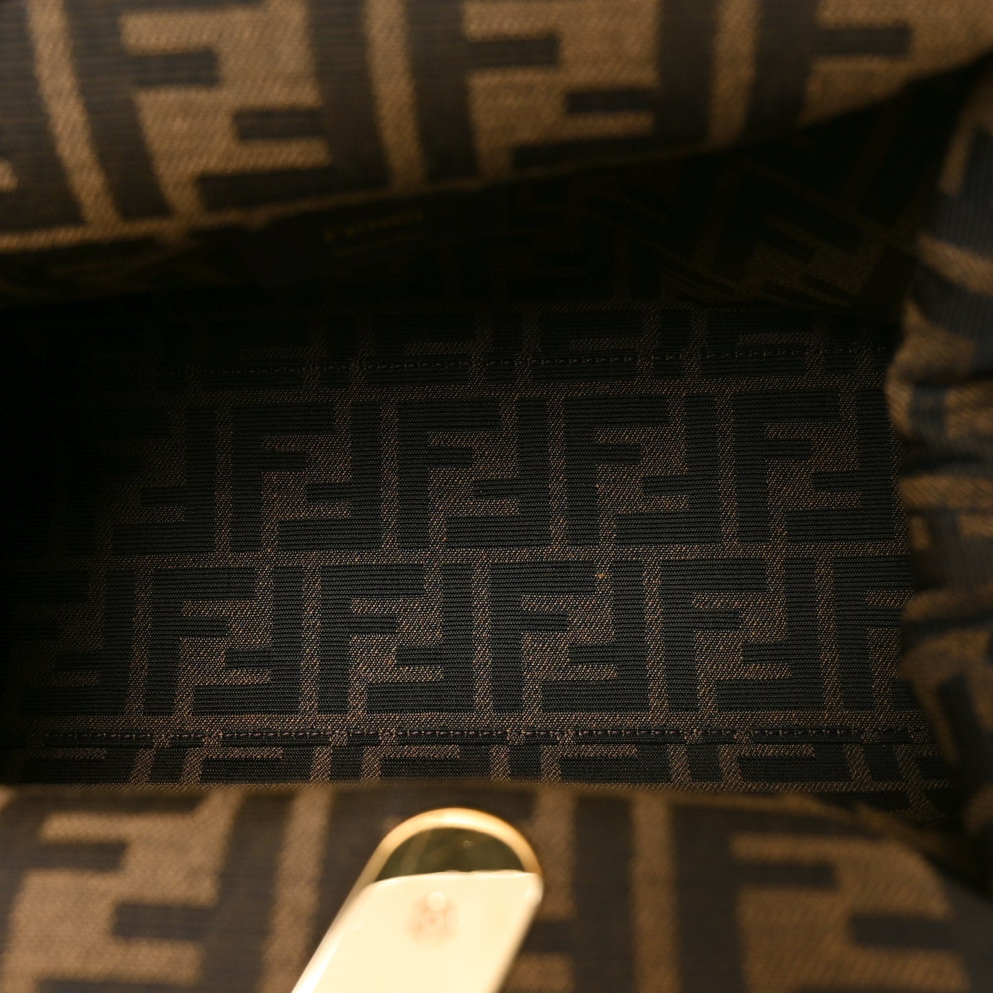 Shiny Nappa Medium Fendi First Caramello