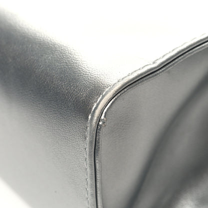 Telfar Metallic Vegan Leather Small Shopping Bag Silver 11 of 11