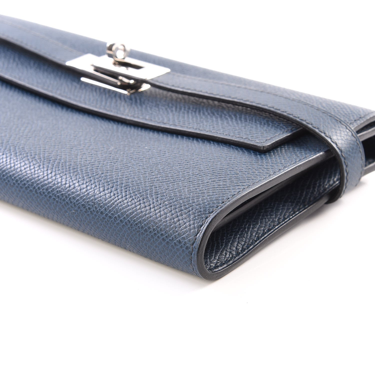 Hermes Epsom Kelly Longue Wallet Bleu Thalassa 6 of 10