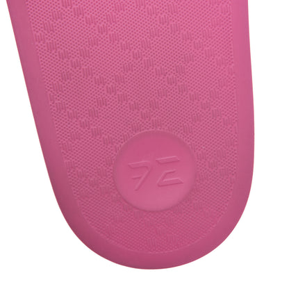 Gucci Rubber Logo Stamped Mens Slide Sandals 8 Fuchsia 7 of 9