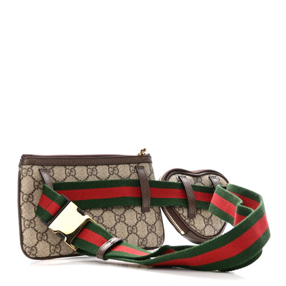 Gucci GG Supreme Monogram Web Ophidia Utility Belt Bag 120 48 Beige Ebony New Acero 3 of 12