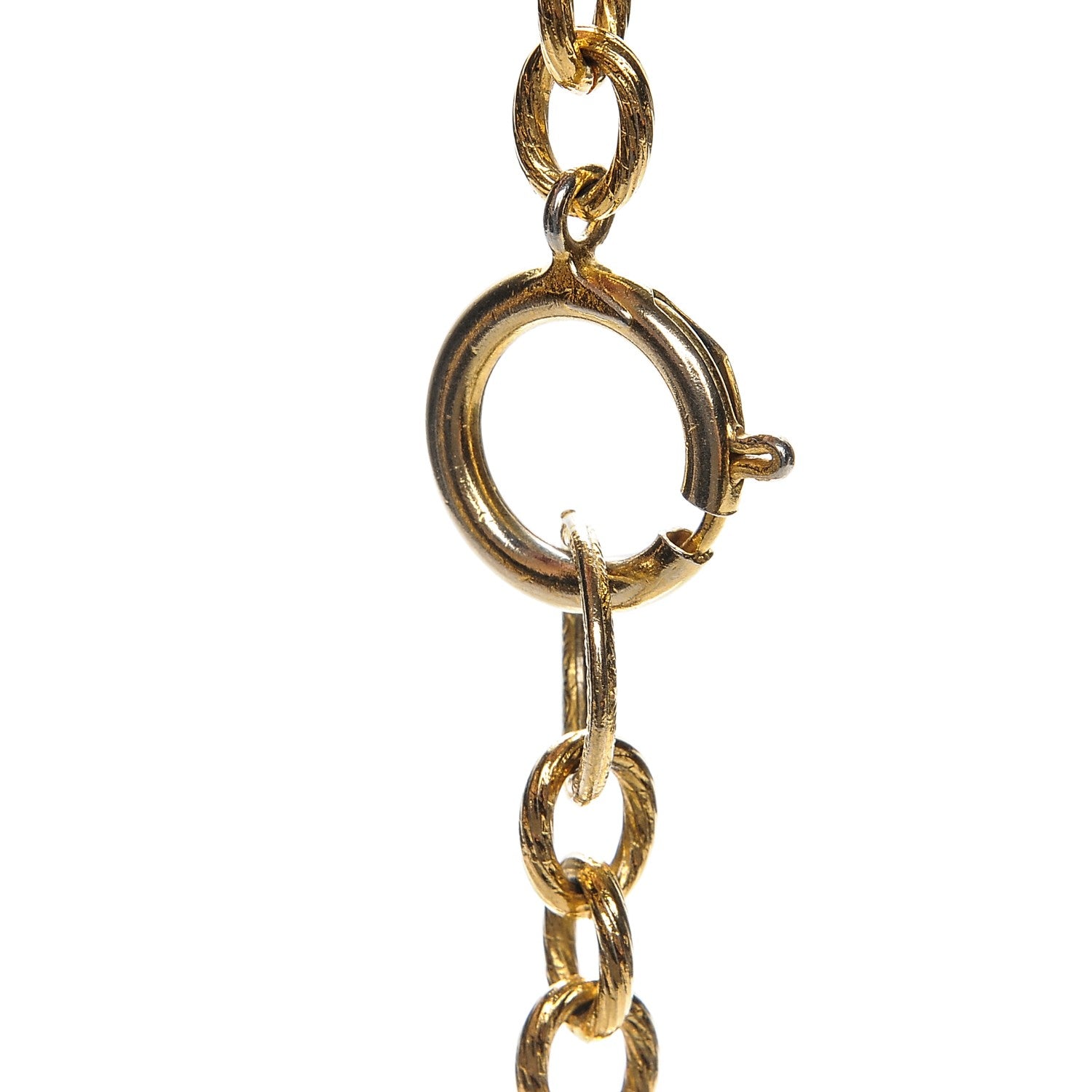 Chanel 2.55 Flap Bag Hat Necklace Gold 4 of 7