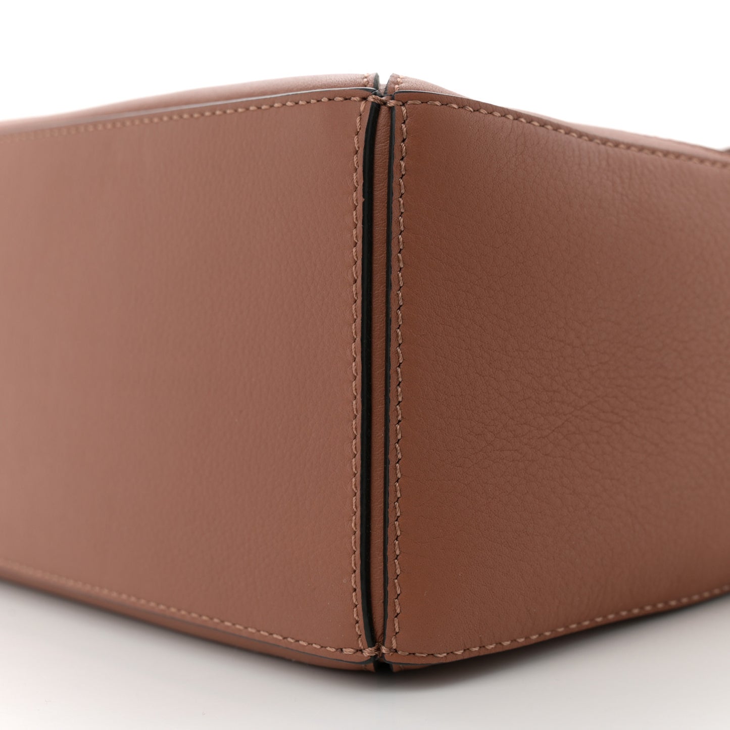 Grained Calfskin Small Puzzle Bag Tan
