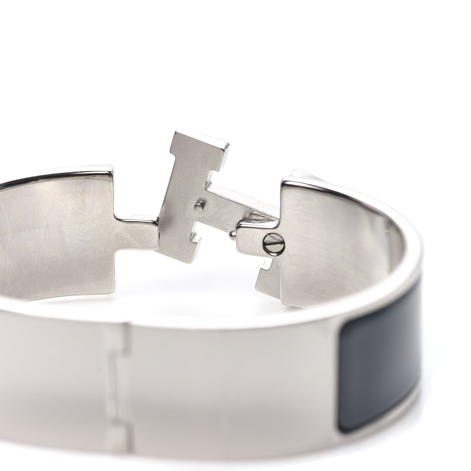 Hermes Enamel Wide Clic Clac H Bracelet GM Ardoise 5 of 5