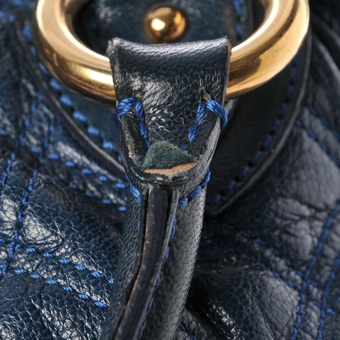 Lambskin Quilted Small Cecilia Saphhire