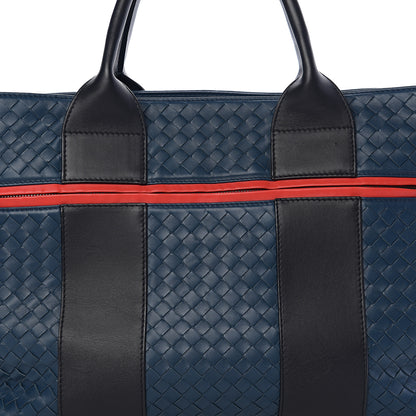 Bottega Veneta Nappa Intrecciato Stripe Tote Denim 6 of 8