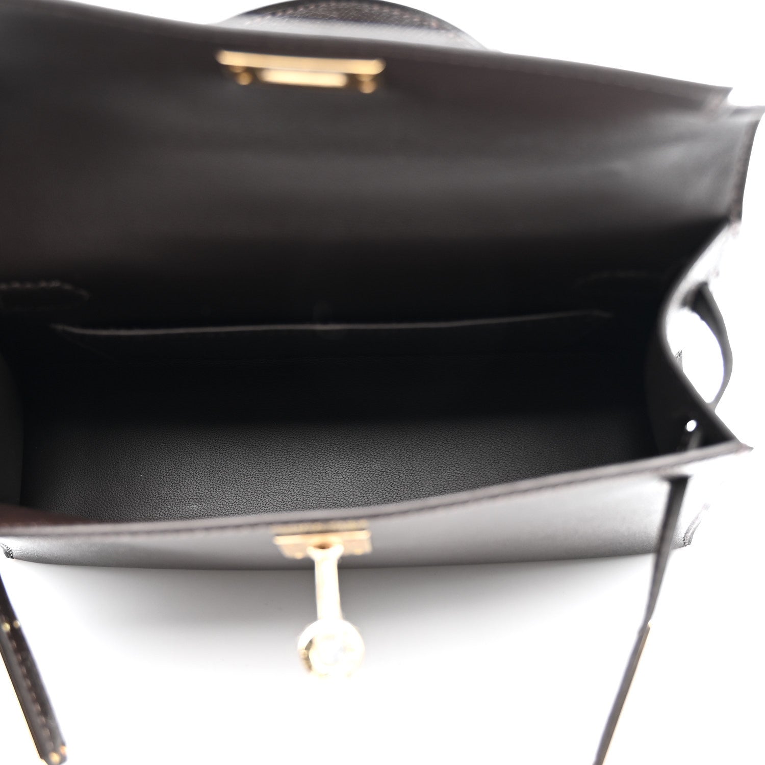 Hermes Madame Calfskin Mini Kelly Sellier 20 Bai Brun 5 of 11