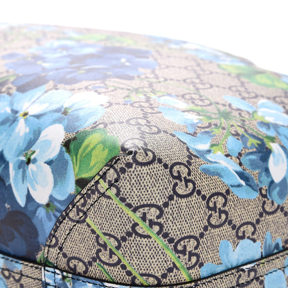 Gucci GG Supreme Monogram Blooms Medium Reversible Tote Beige Blue Navy 12 of 14