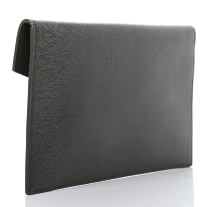 Saint Laurent Grain De Poudre Uptown Pouch Pebble 3 of 7