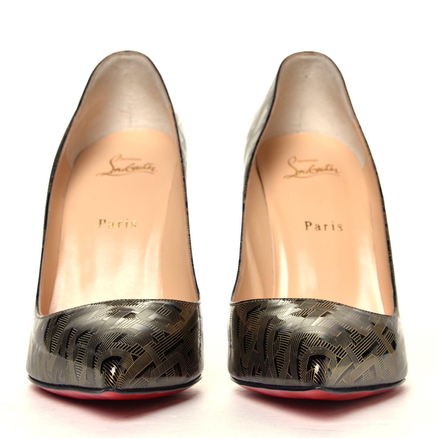 Patent Pigalle Follies 100 Pumps 41 Black Gold