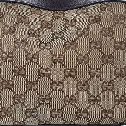 Gucci GG Supreme Monogram Web Small Webby Bee Shoulder Bag Dark Brown 11 of 11