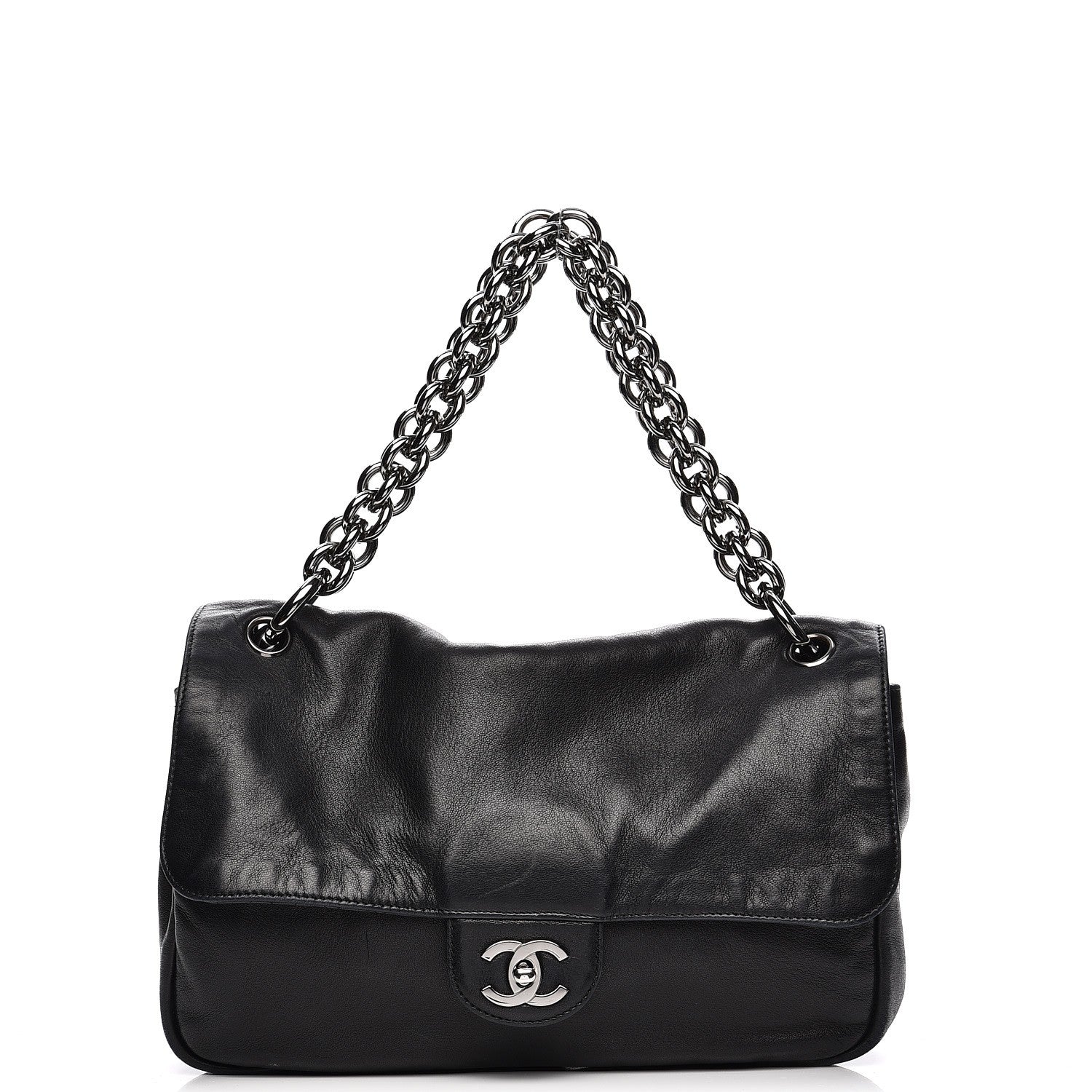 Chanel Lambskin Medium Soft and Chain Flap Black 1 of 19