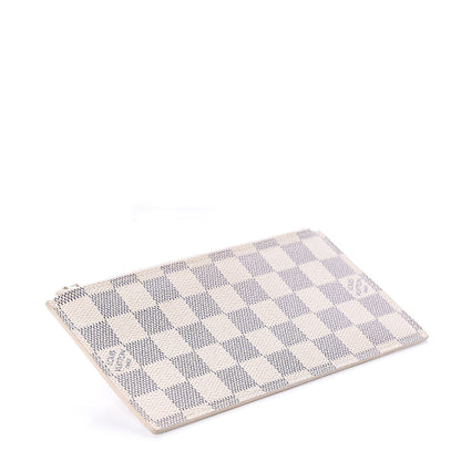 Louis Vuitton Damier Azur Felicie Chain Wallet Zippered Insert Rose Ballerine 3 of 5