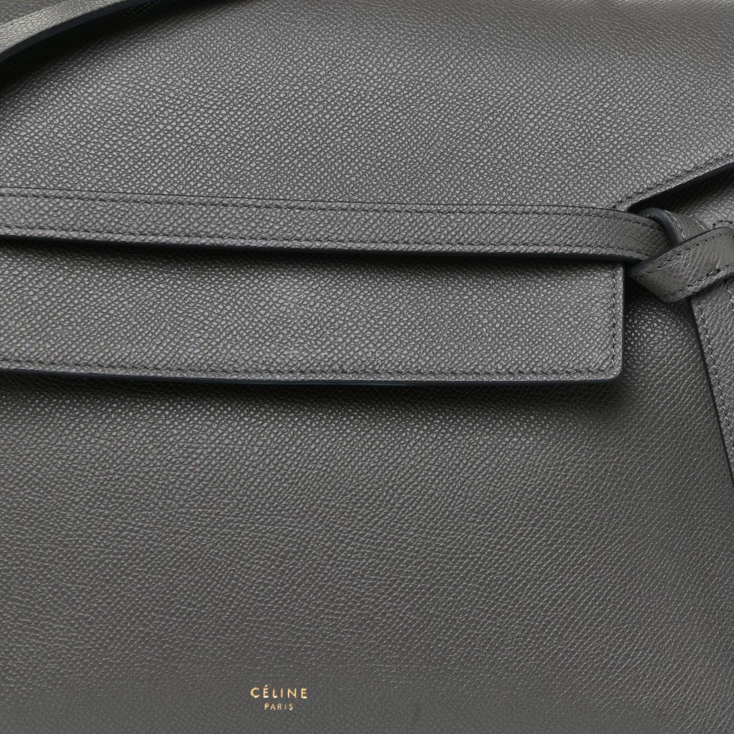 Celine Grained Calfskin Micro Belt Bag Grey 8 of 11