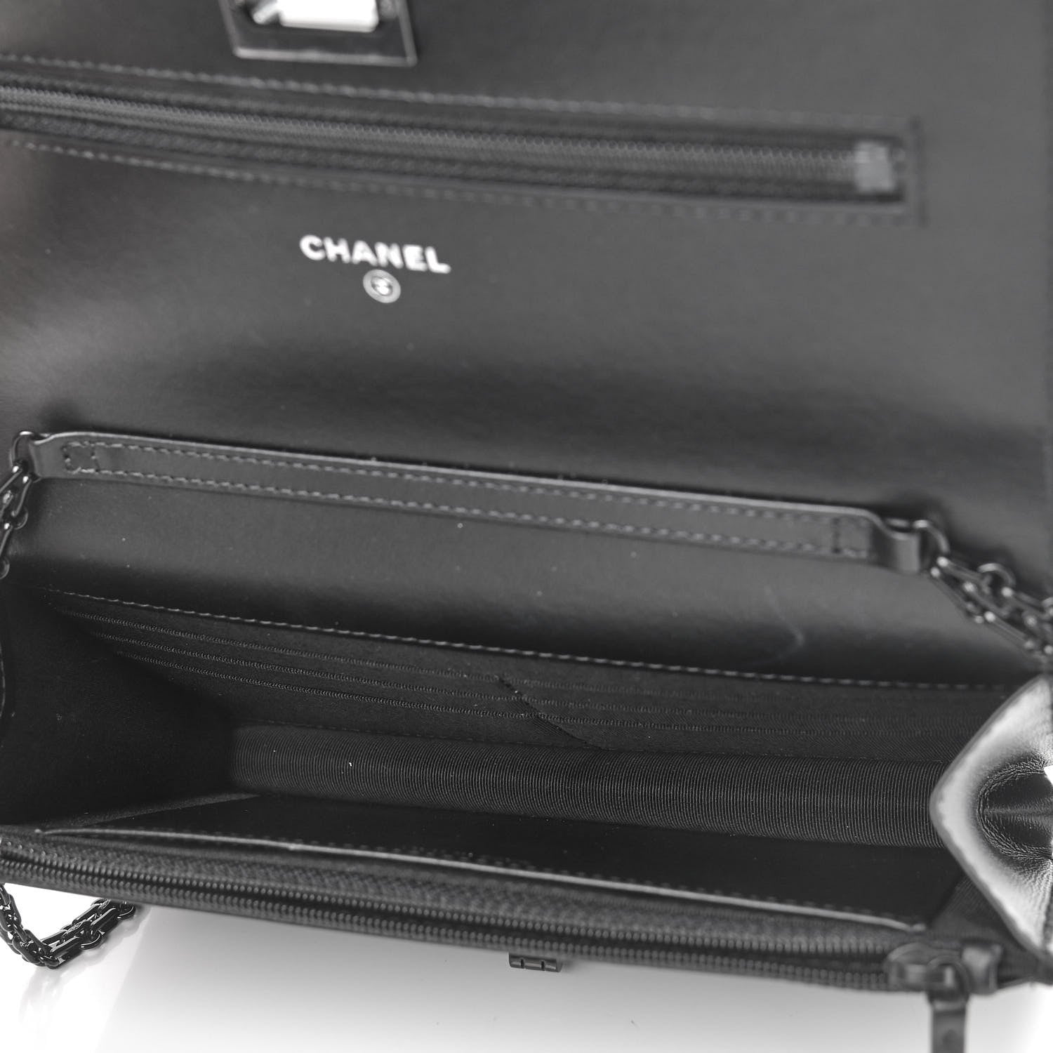 Chanel Aged Calfskin Quilted Reissue Wallet On Chain WOC So Black 5 of 10