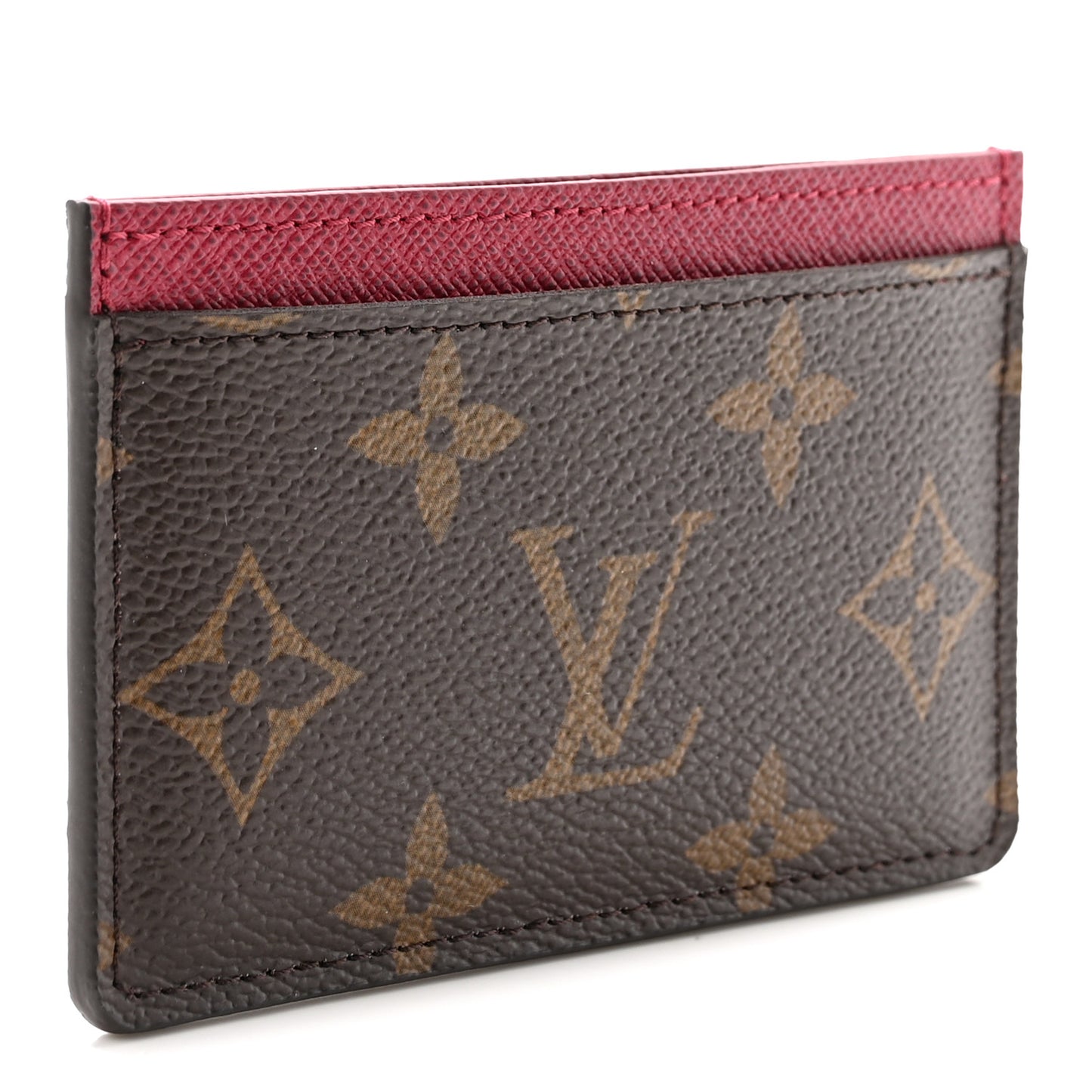 Monogram Card Holder Fuchsia