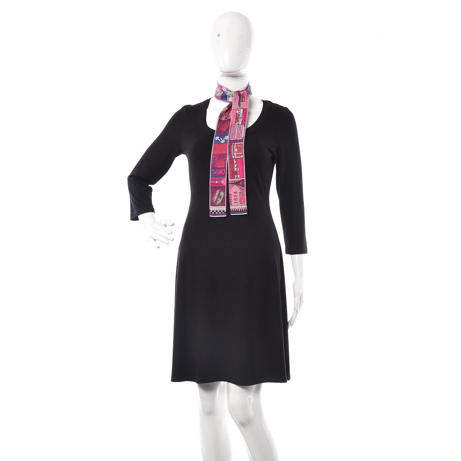Louis Vuitton Silk Jeu De Louis BB Bandeau Magenta 2 of 4