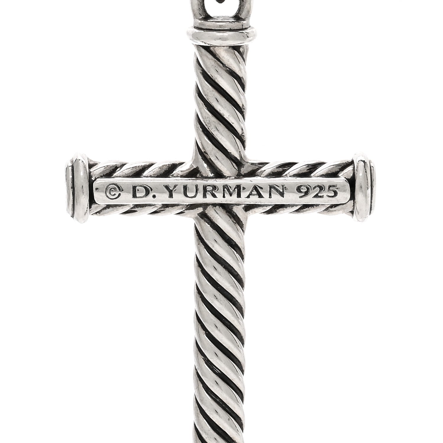 David Yurman DAVID YURMAN Sterling Silver Cable Cross Pendant 3 of 3
