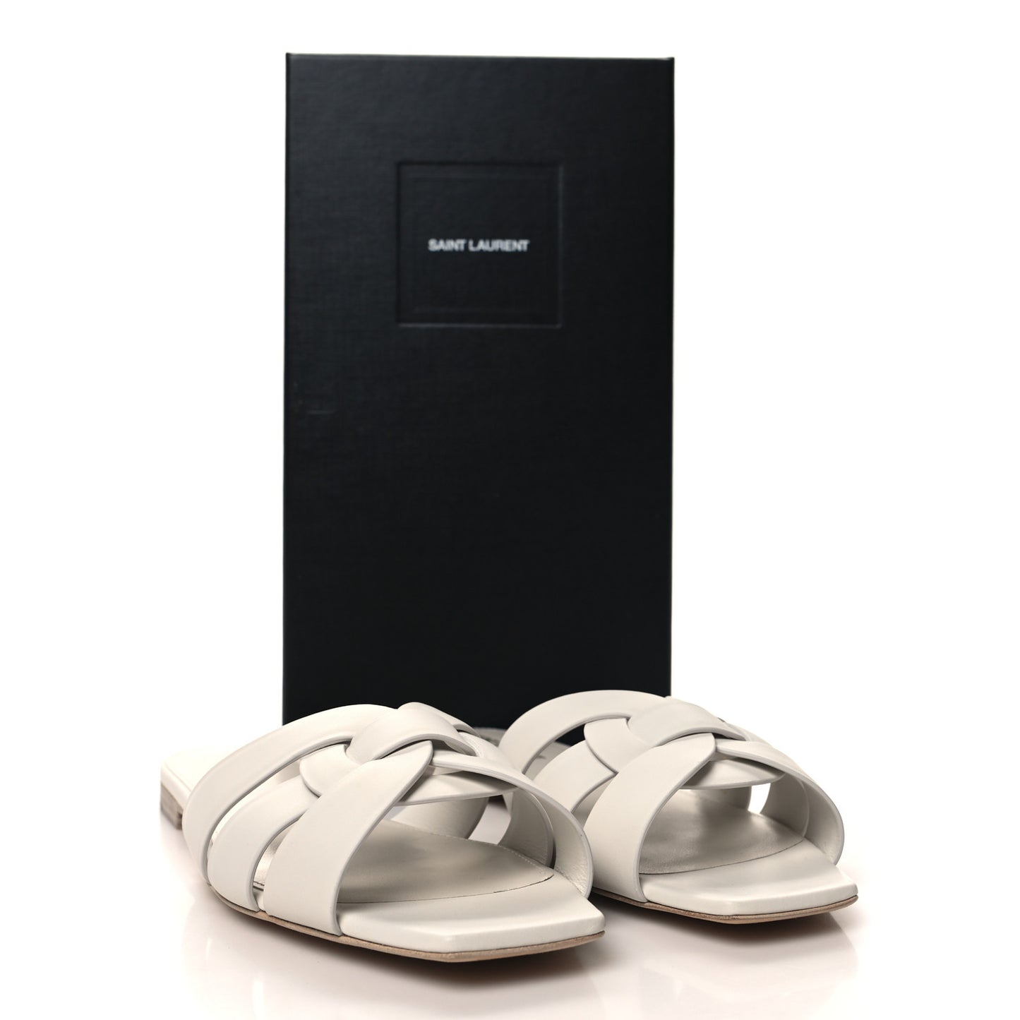 Calfskin Tribute 05 Slide Sandals 40 Porcellana