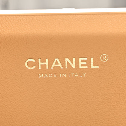 Chanel Raffia Patent Small CC Filigree Vanity Case Black 6 of 13