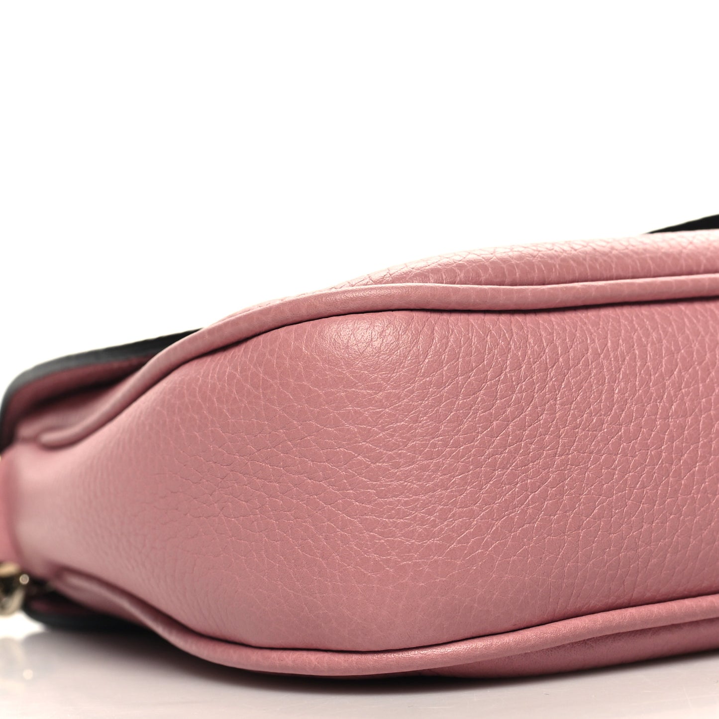 Pebbled Calfskin Medium Soho Flap Crossbody Pink