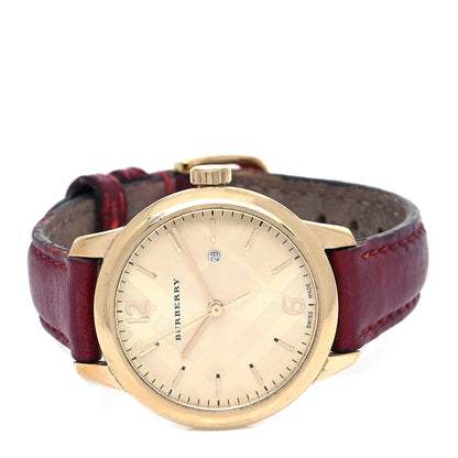 Burberry Stainless Steel Calfskin 32mm Classic Round Quartz Watch Champagne BU10102 2 of 4