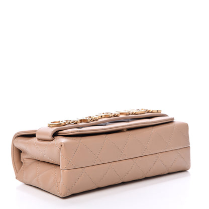 Chanel Calfskin Quilted Small Enchained Flap Beige 3 of 11