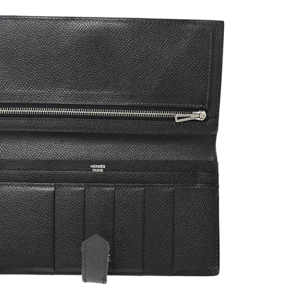 Hermes Epsom Bearn Gusset Wallet Black 5 of 6
