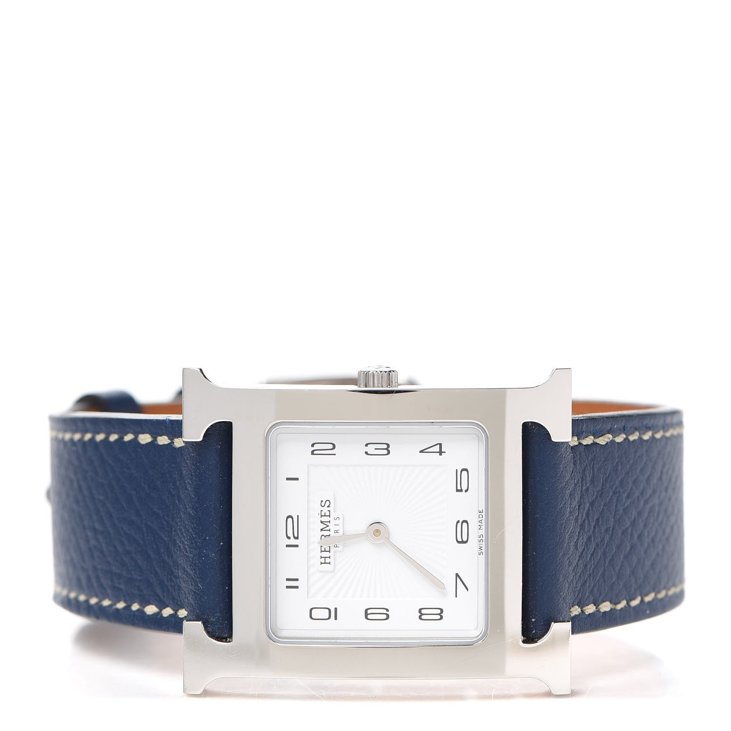 Hermes Stainless Steel Epsom 26mm Heure H Hour Quartz Watch Malta 2 of 5