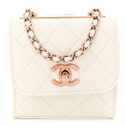 Chanel Lambskin Quilted Mini Trendy CC Clutch With Chain Ecru 1 of 11