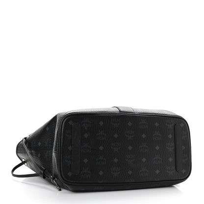 MCM Visetos Medium Liz Reversible Shopper Tote Black 7 of 18
