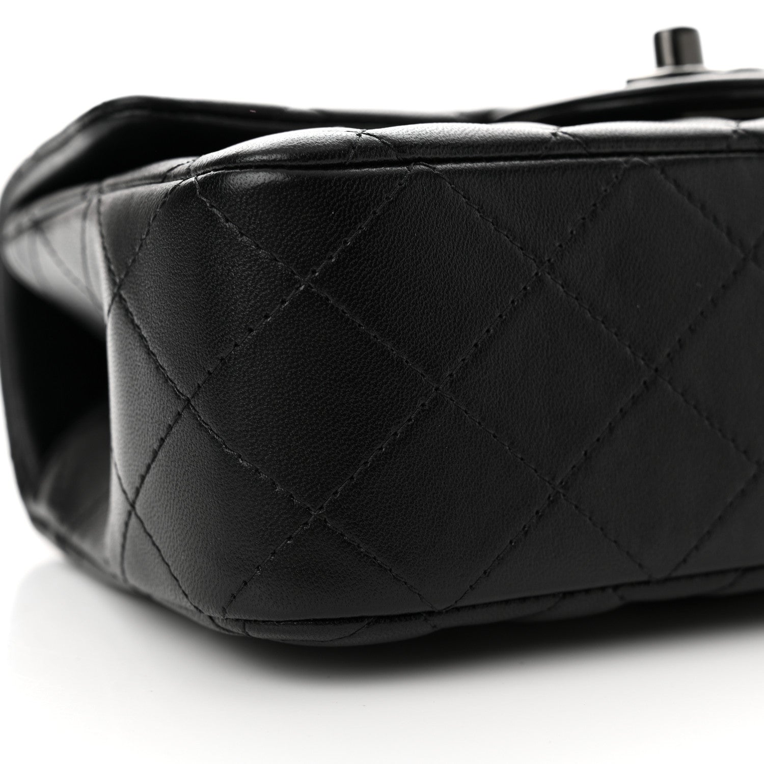 Chanel Lambskin Quilted Mini Top Handle Rectangular Flap So Black 9 of 11