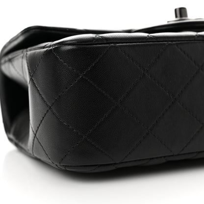 Chanel Lambskin Quilted Mini Top Handle Rectangular Flap So Black 9 of 11