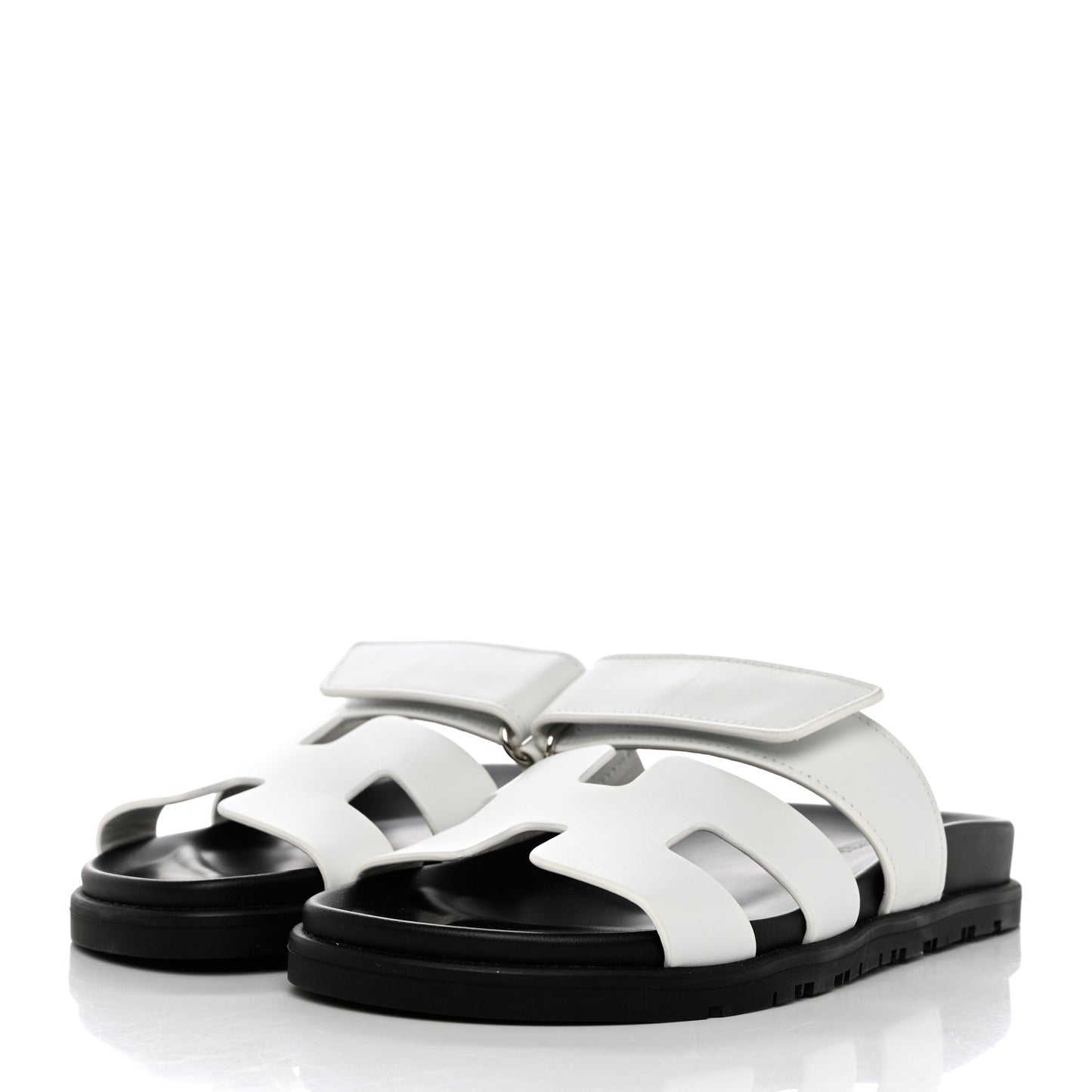 Calfskin Womens Chypre Sandals 35 White