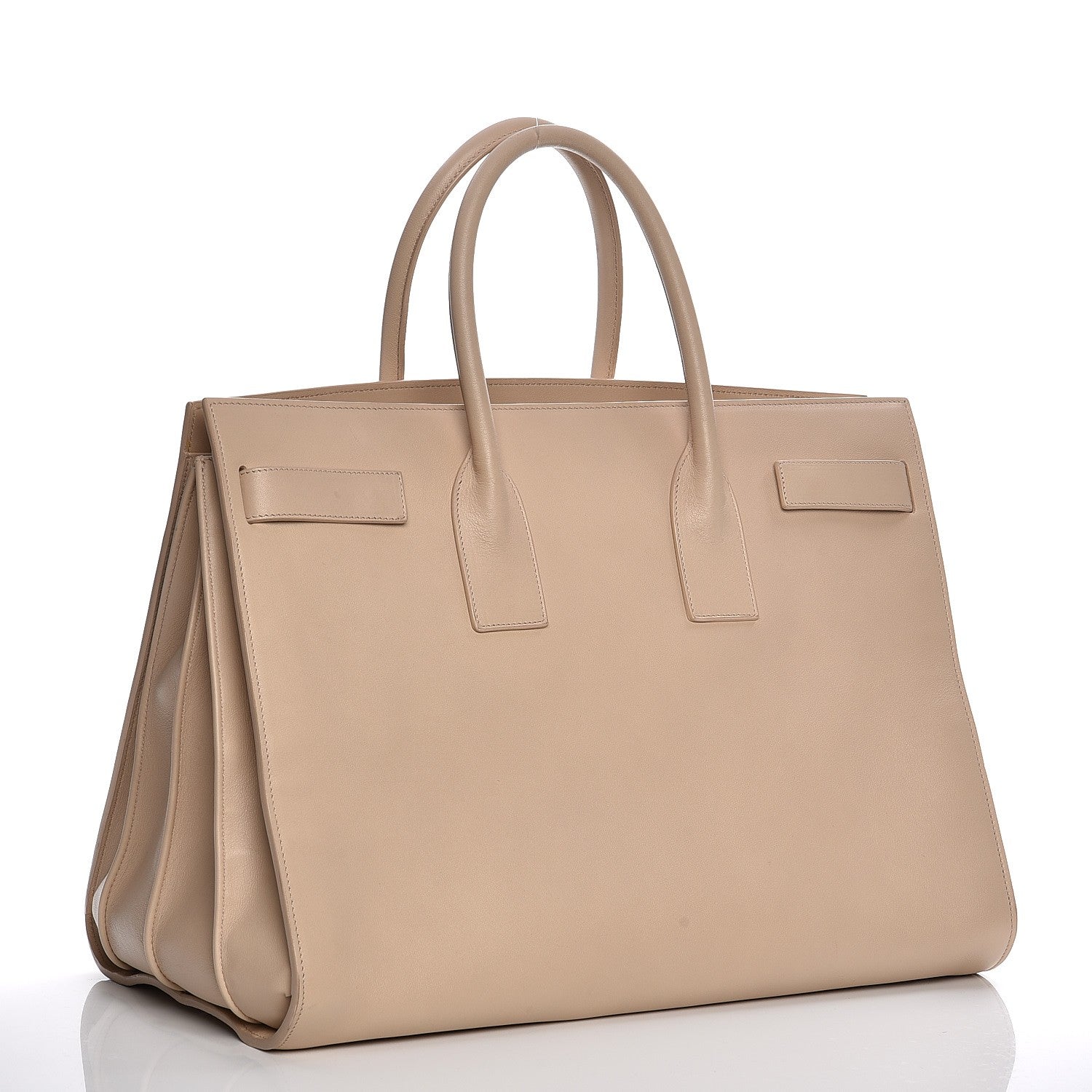 Saint Laurent Calfskin Large Sac de Jour Carryall Beige 3 of 14