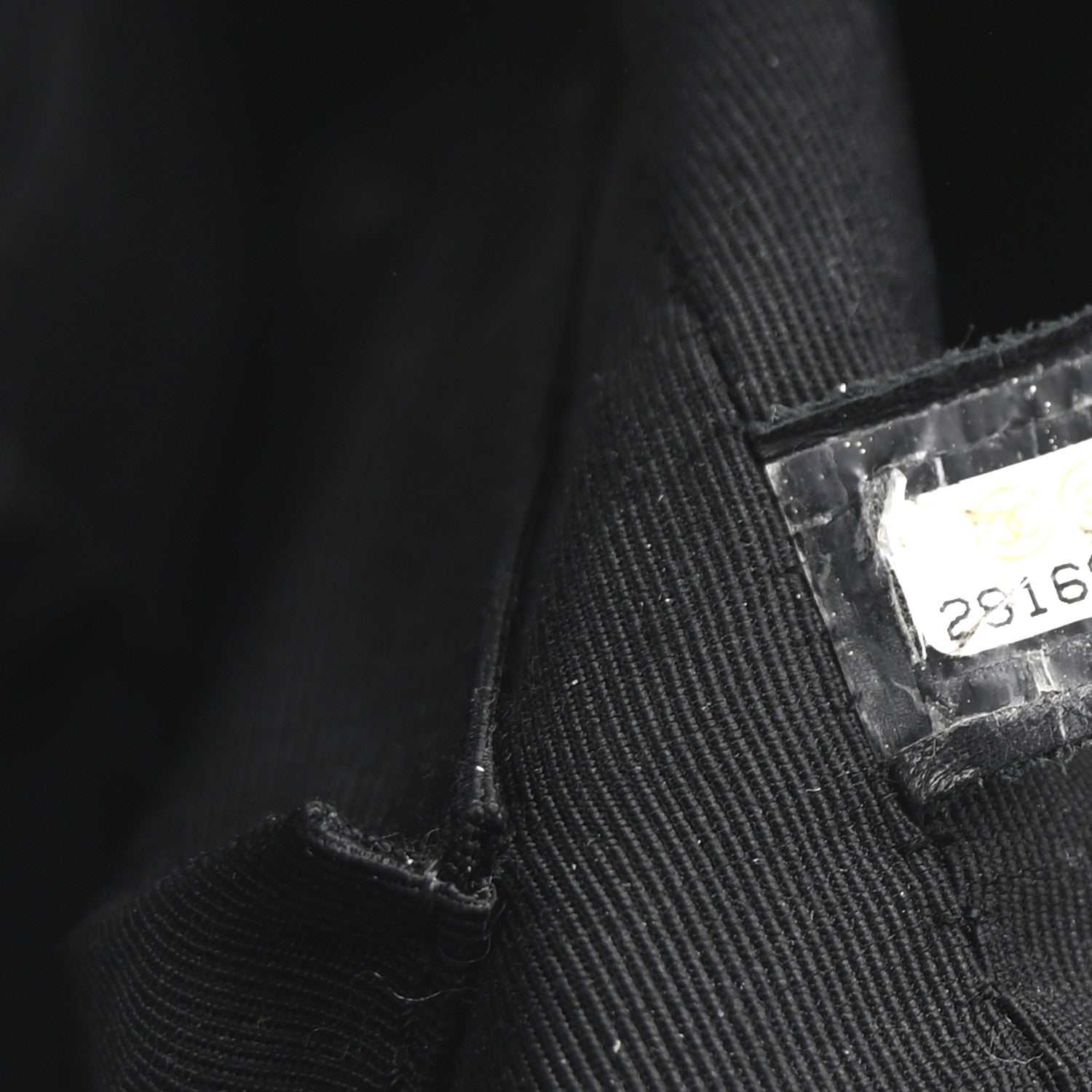 Chanel Calfskin Chevron Quilted Statement Shopping Tote Black 7 of 10